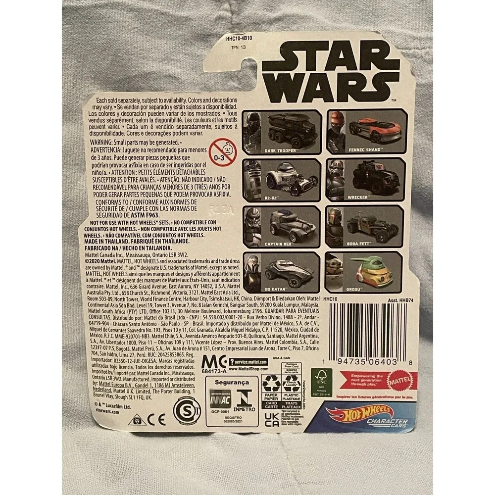 NEW Hot Wheels Disney Star‎ Wars Die-Cast Character Cars -  Captain Rex